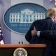 At the first sign of a dangerous question, agents from the Secret Service’s new Emotional Protection Division swiftly remove President Trump from the potentially ego-threatening situation.